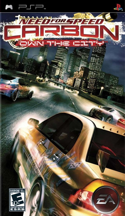Need for Speed Carbon: Own the City cover art for PlayStation Portable (PSP) racing game
