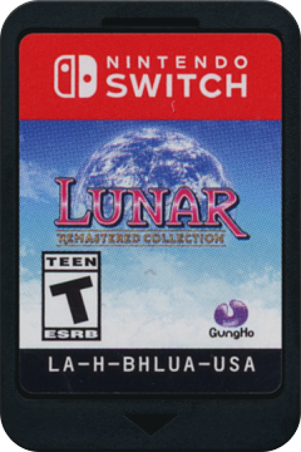 Lunar Remastered Collection cartridge for Nintendo Switch classic RPG video game