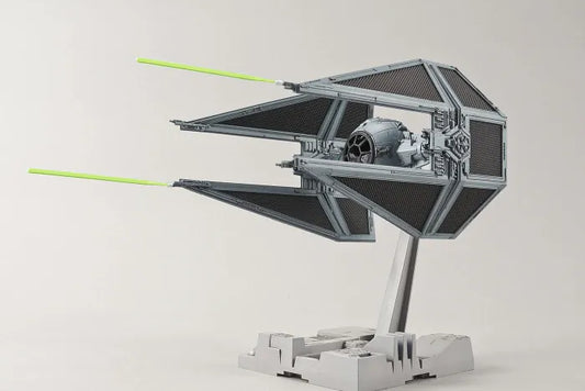 TIE Interceptor Star Wars 1 72 scale plastic model kit Bandai Hobby buildable Galactic Empire spacecraft detailed snap fit display vehicle collectible movie starship toy for fans