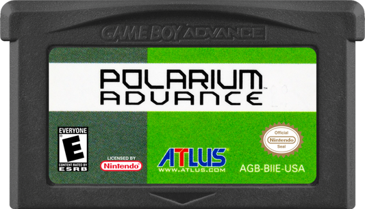 Polarium Advance game cartridge for Game Boy Advance (GBA) video game