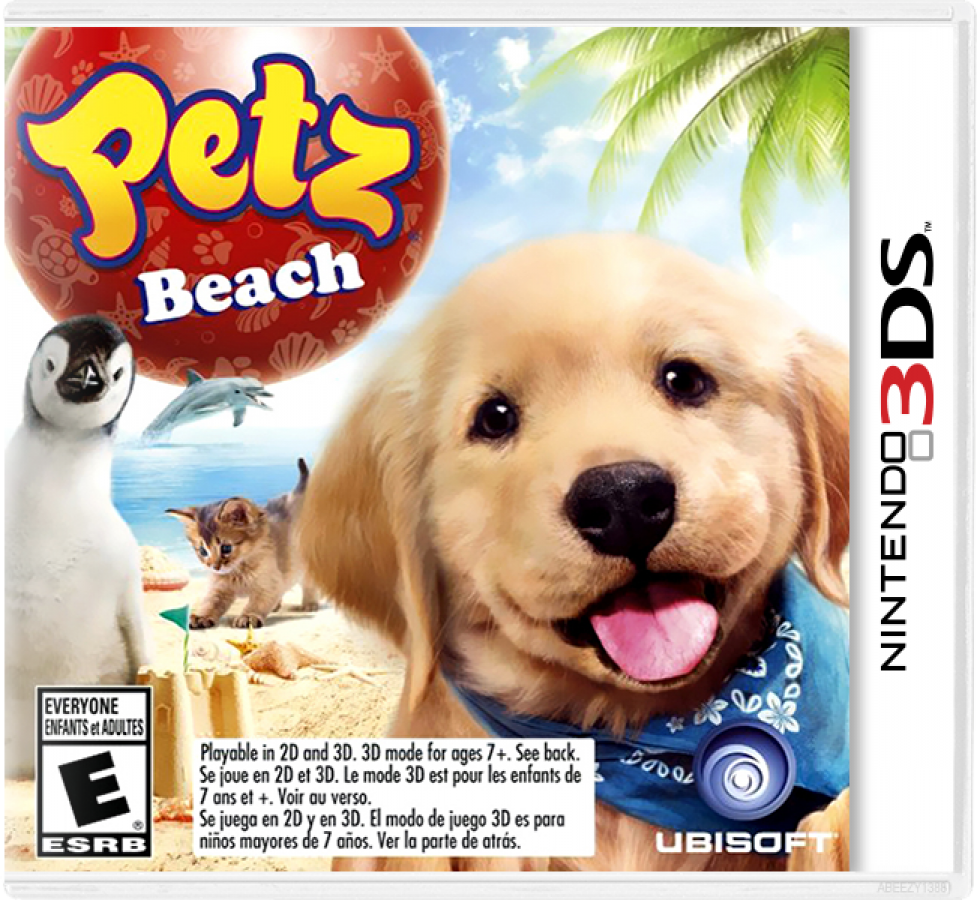 Petz: Beach cover art for Nintendo 3DS (3DS) video game