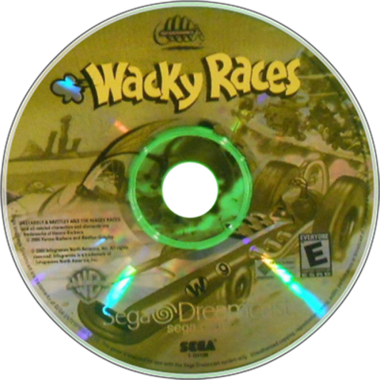Wacky Races disc art for Sega Dreamcast (DC) video game