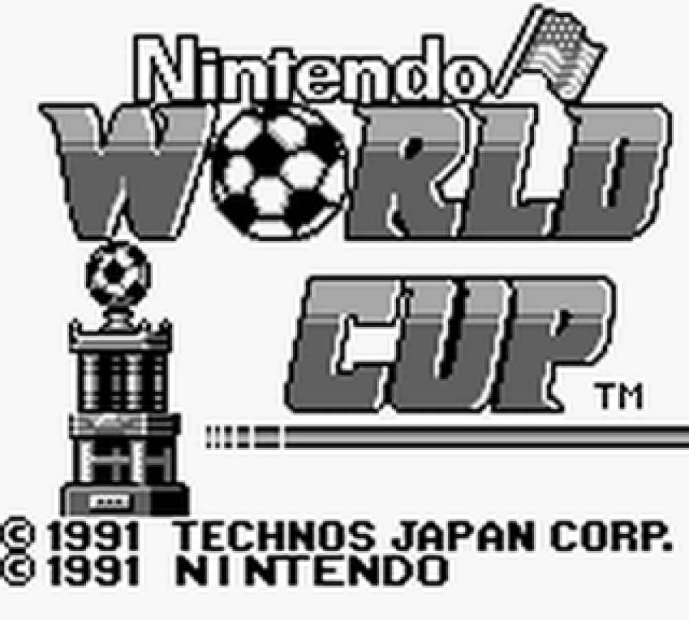 Nintendo World Cup Game Boy sports soccer video game title screen