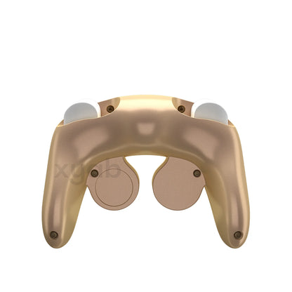 XYAB brand gold Nintendo GameCube wired controller retro gaming accessory