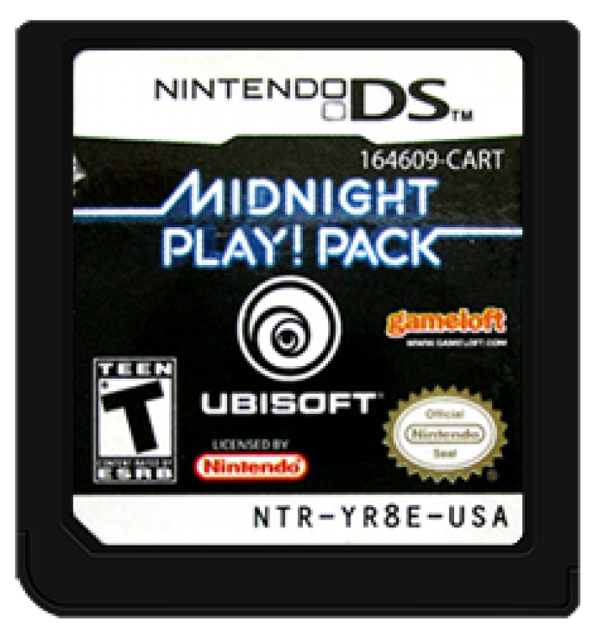 Midnight Play Pack cartridge for Nintendo DS (DS) arcade mini-game collection video game 