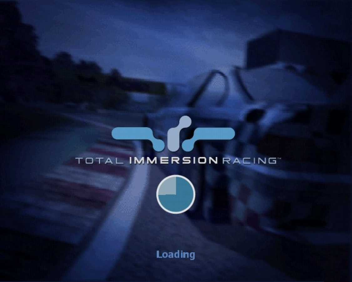 Total Immersion Racing PS2 PlayStation 2 racing simulation game realistic motorsport circuit racing cars career mode retro video game title screen