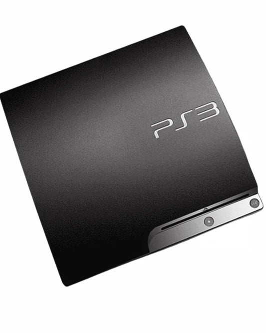PlayStation 3 PS3 Slim Console 120GB for video game enthusiasts featuring original Sony gaming hardware compact slim design built in Blu ray disc player wireless connectivity HDMI output PlayStation 3 game compatibility digital media features collectible console gaming appeal front view