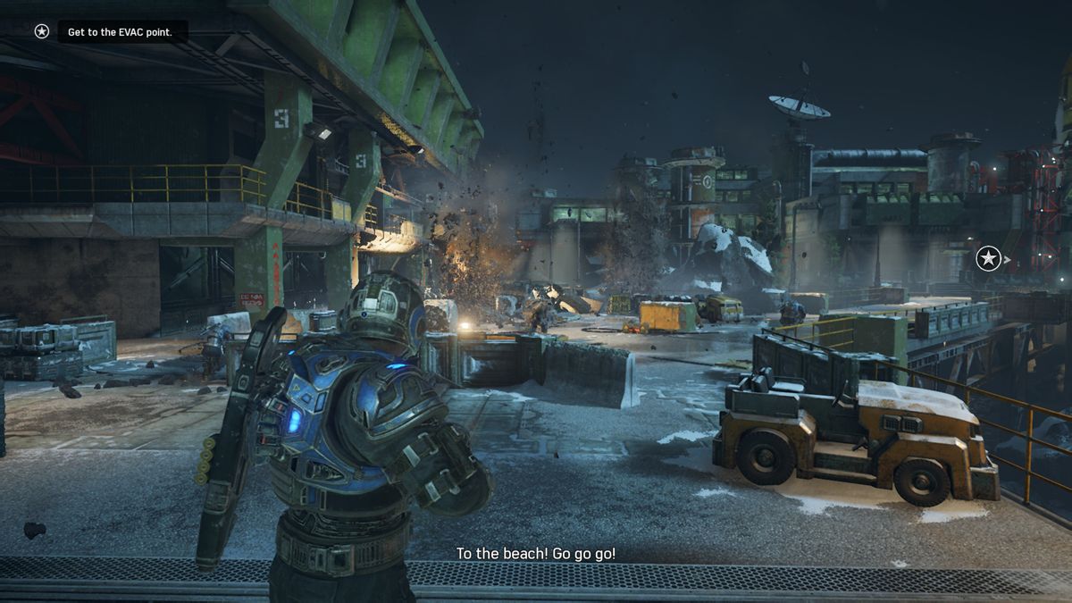 Gears of War 4 gameplay for Xbox One (XONE) third-person action shooter video game