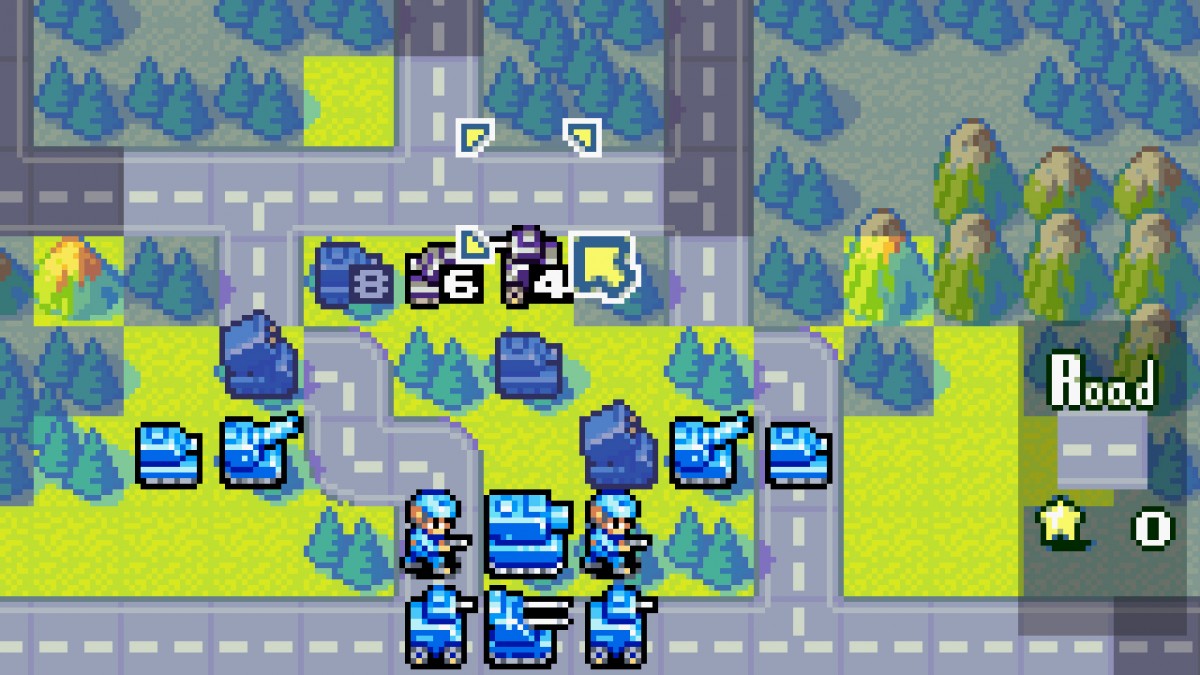 Advance Wars 2: Black Hole Rising [CIB] for Game Boy Advance (GBA) featuring addictive turn-based strategy battles where you command armies across varied maps and outsmart the Black Hole invasion; use unique CO powers, build units, and master terrain tactics in one of the GBA’s defining tactical classics, complete in box for collectors gameplay sreenshot