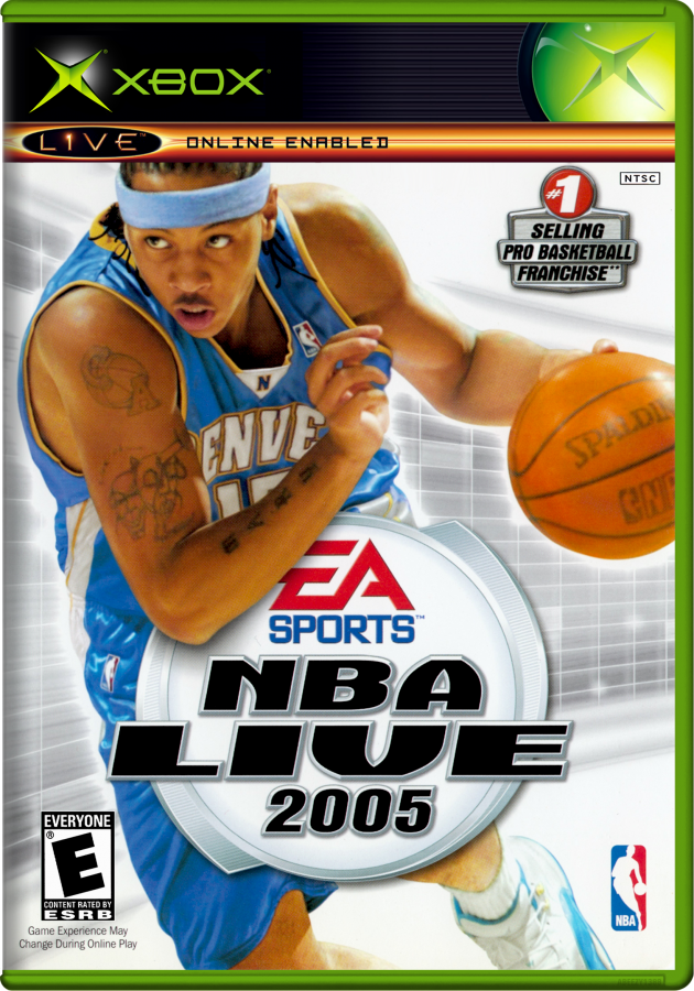 NBA Live 2005 cover art for Xbox (XBOX) video game