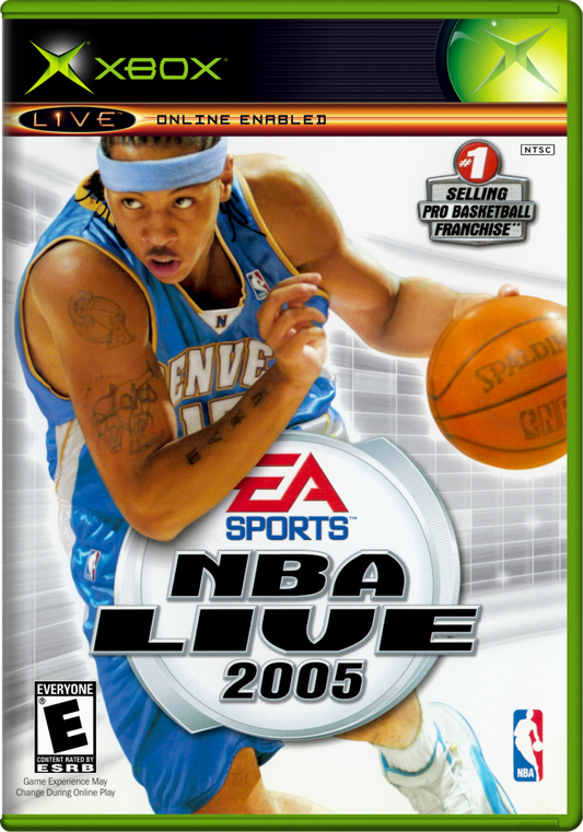 NBA Live 2005 cover art for Xbox (XBOX) video game