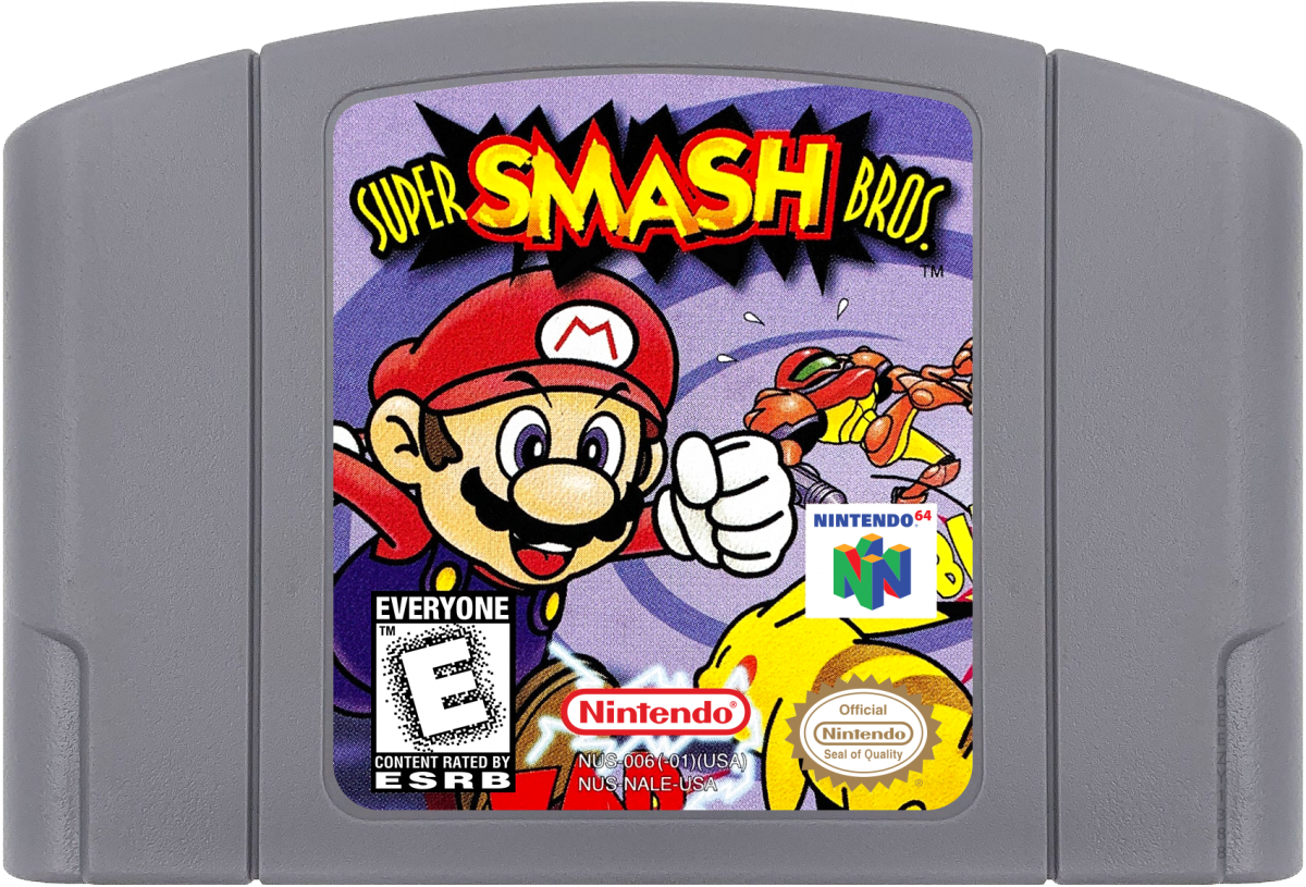 Super Smash Bros. cartridge for Nintendo 64 (N64) video game