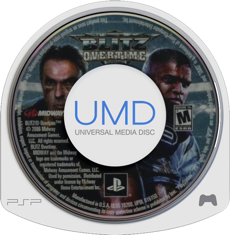 Blitz: Overtime PSP sports football video game disc