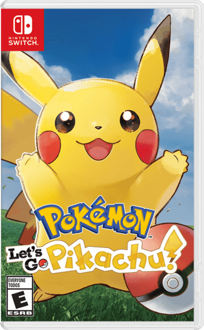 Pokemon Lets Go Pikachu cover art for Nintendo Switch NS video game