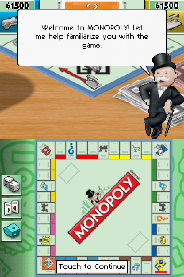 Monopoly gameplay for Nintendo DS (DS) classic board game video game