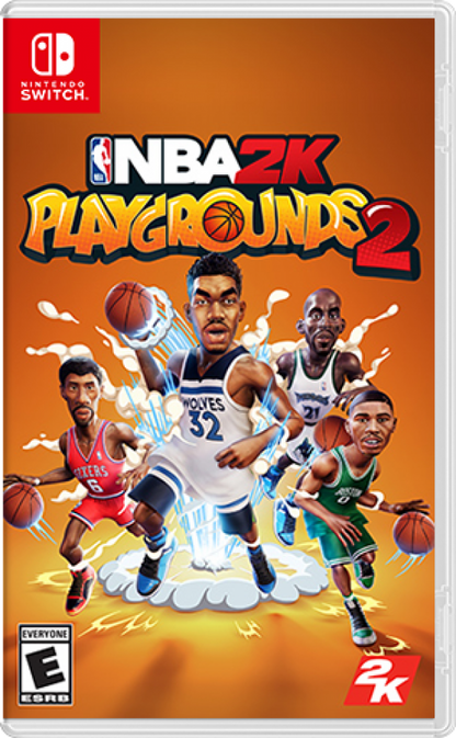 NBA 2K Playgrounds 2 Nintendo Switch NS video game featuring arcade basketball gameplay NBA players and teams over the top dunks special moves competitive matches multiplayer gameplay tournament challenges and fast paced sports action Nintendo Switch gaming video game collection cover art