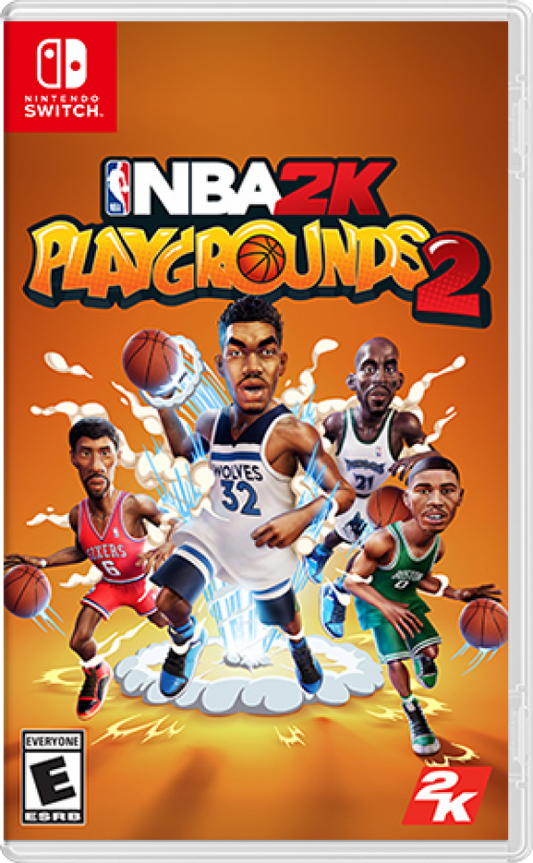 NBA 2K Playgrounds 2 Nintendo Switch NS video game featuring arcade basketball gameplay NBA players and teams over the top dunks special moves competitive matches multiplayer gameplay tournament challenges and fast paced sports action Nintendo Switch gaming video game collection cover art