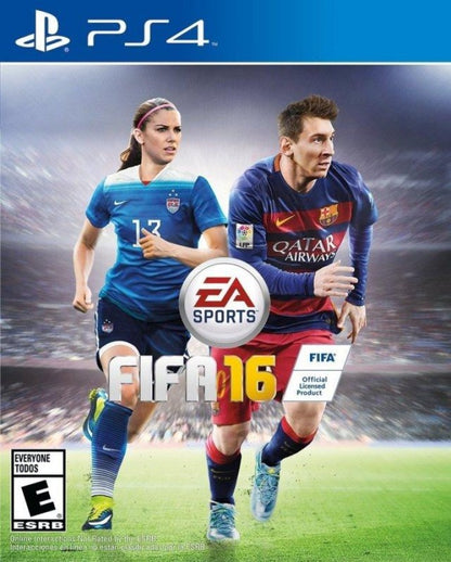 FIFA 16 – PlayStation 4 (PS4) video game cover image, realistic soccer simulation by EA Sports