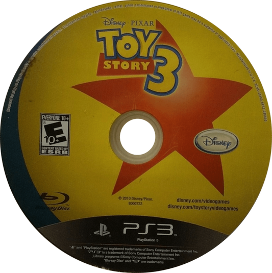 Toy Story 3 The Video Game for PlayStation 3 family action adventure game featuring Woody Buzz Lightyear story mode missions and Toy Box open world gameplay based on the Disney Pixar film disc 