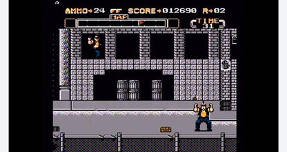 Gotcha The Sport Nintendo Entertainment System NES for retro video game enthusiasts featuring light gun compatible action gameplay paintball inspired battles fast paced target shooting competitive multiplayer fun colorful arenas and collectible gaming appeal gameplay 