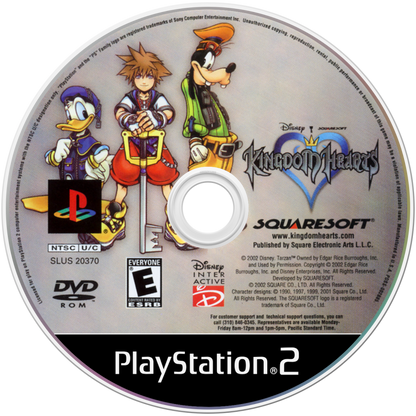 Kingdom Hearts disc art for PlayStation 2 (PS2) video game