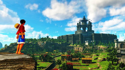 One Piece World Seeker PlayStation 4 game featuring open-world action-adventure gameplay based on the popular anime series screenshot