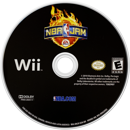 NBA Jam – Nintendo Wii (Wii) arcade basketball sports multiplayer video game disc