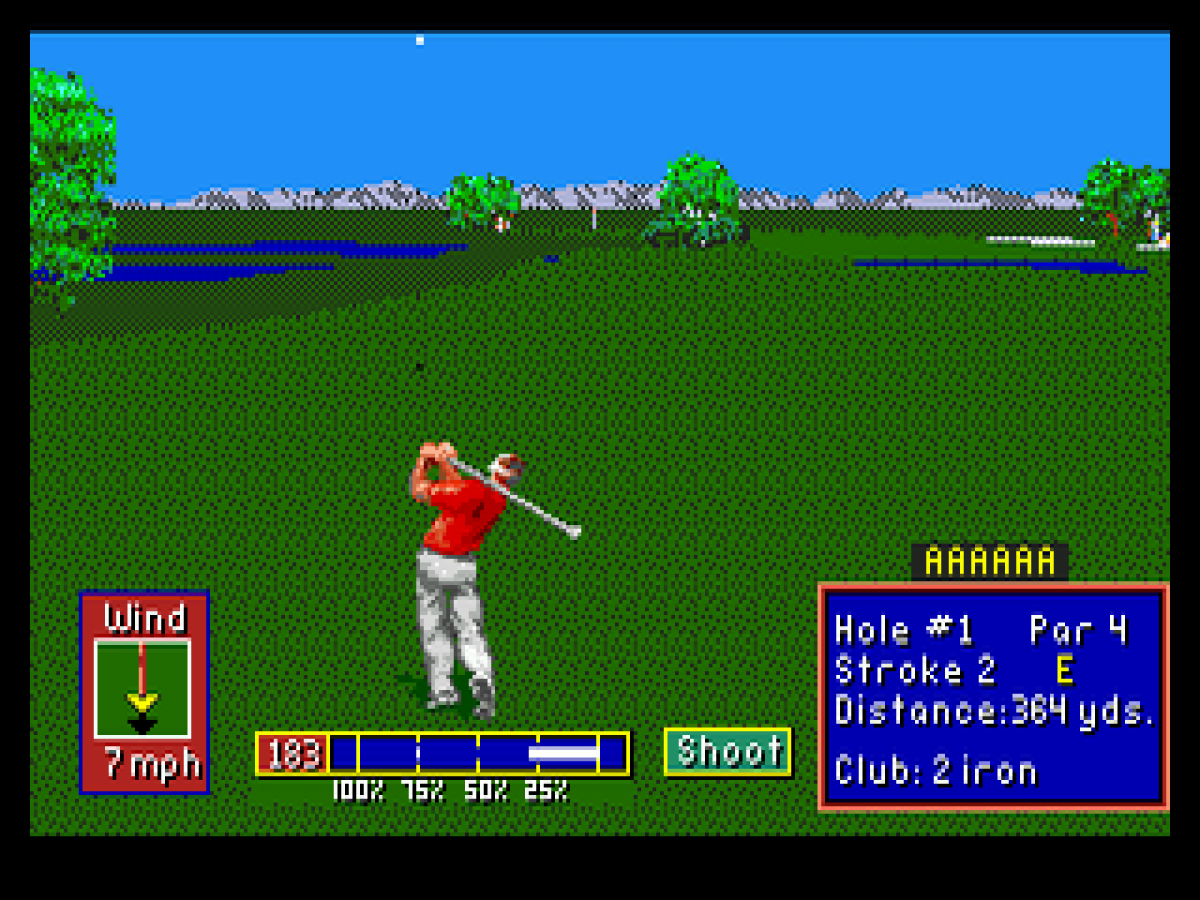 PGA Tour Golf II gameplay for Sega Genesis (GEN) video game