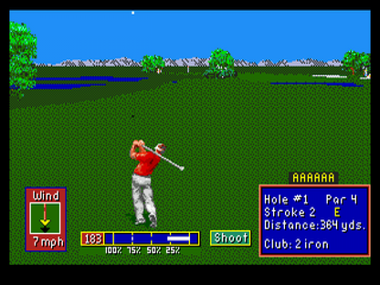 PGA Tour Golf II gameplay for Sega Genesis (GEN) video game