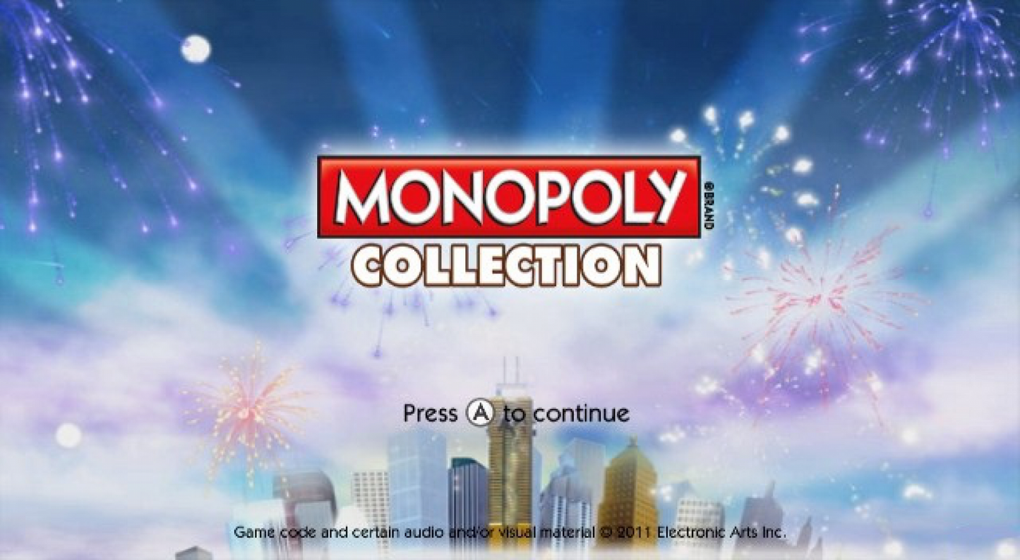 Monopoly Collection – Nintendo Wii (Wii) board game party multiplayer video game title screen