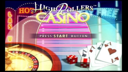 High Rollers Casino title screen for Playstation 2 video game