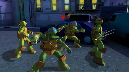Teenage Mutant Ninja Turtles gameplay for Xbox 360 (X360) action-adventure beat 'em up video game