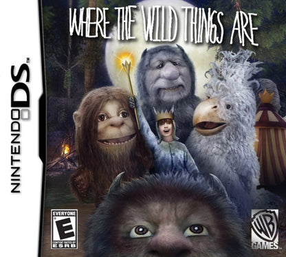 Where the Wild Things Are cover art for Nintendo DS (DS) action adventure video game