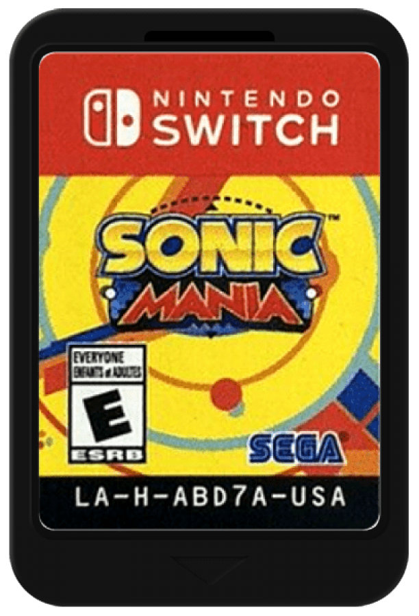 Sonic Mania cartridge for Nintendo Switch (NS) video game