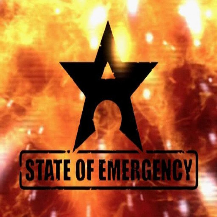 State of Emergency – PlayStation 2 (PS2) video game title screen, action beat 'em up.