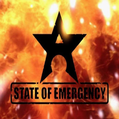 State of Emergency – PlayStation 2 (PS2) video game title screen, action beat 'em up.