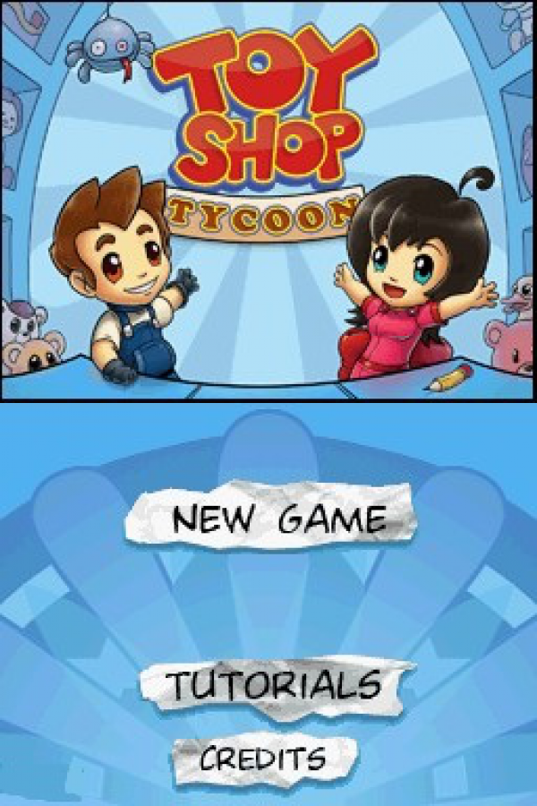 Toy Shop Nintendo DS game featuring shop simulation gameplay with toy crafting inventory management and business building mechanics in a casual family friendly setting gameplay 