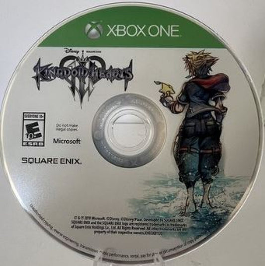 Kingdom Hearts III Xbox One action RPG featuring Disney and Square Enix worlds with fast-paced combat and cinematic storytelling disc