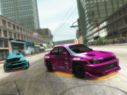 Juiced Xbox XBOX for racing video game fans featuring import street racing customizable cars performance upgrades competitive circuit events arcade and simulation driving styles licensed vehicles multiplayer racing action collectible gaming appeal gameplay