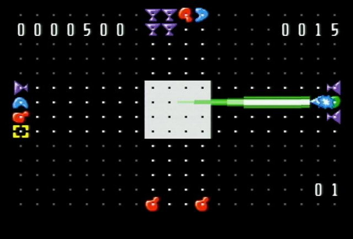 Zoop Atari Jaguar Zoop puzzle game cartridge retro 90s arcade puzzle action color matching fast reflex gameplay classic Jaguar puzzle title gameplay  