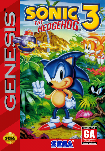 Sonic the Hedgehog 3 cover art for Sega Genesis (GEN) video game