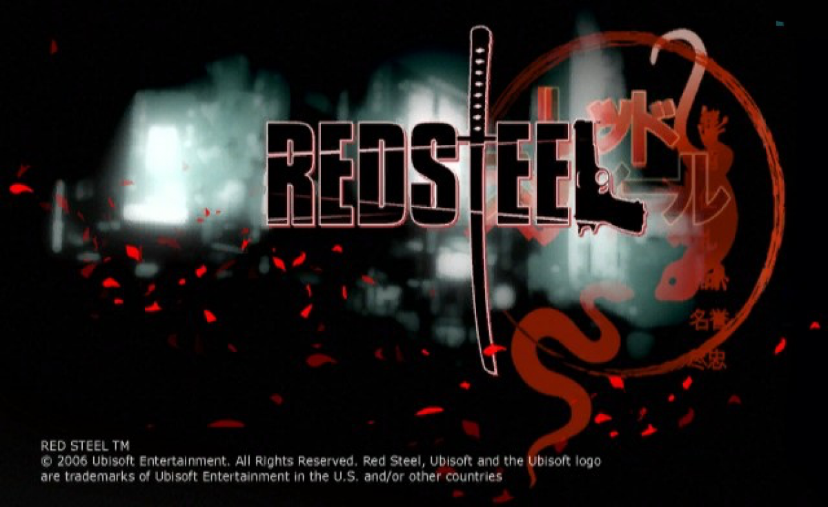 Red Steel – Nintendo Wii (Wii) first-person shooter action adventure video game title screen