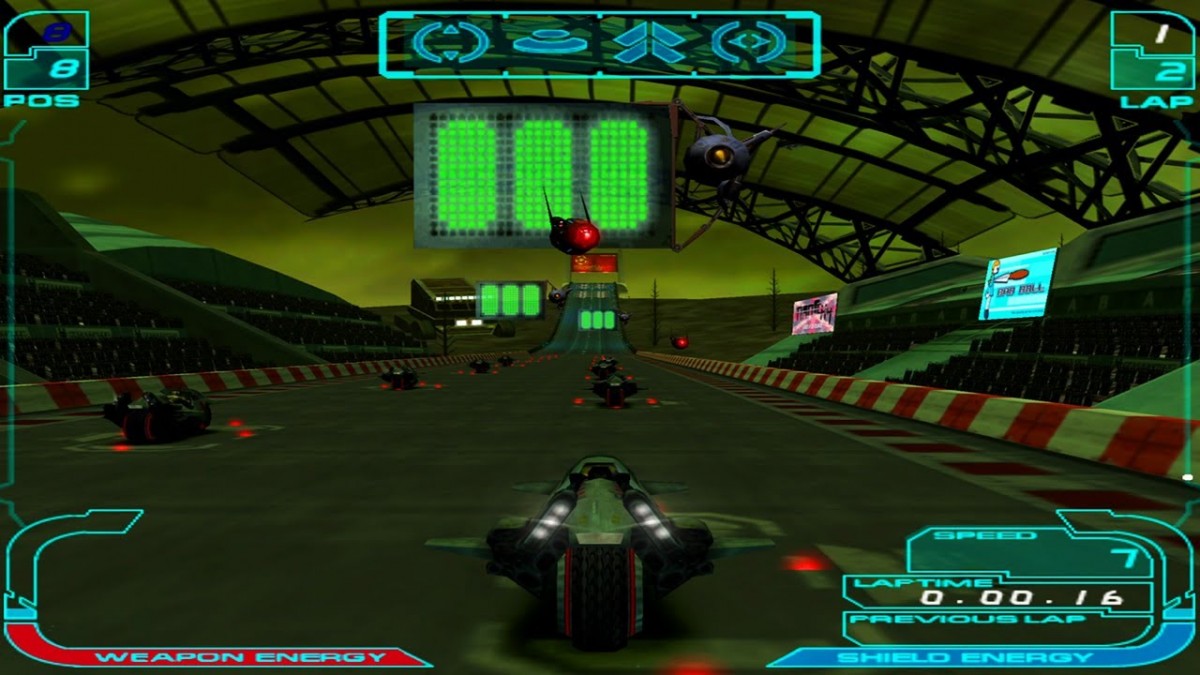 XGRA PS2 Sony PlayStation 2 futuristic racing game extreme G racing anti gravity bikes high speed racing sci fi tracks Acclaim Studios arcade racing combat racing weapons futuristic vehicles retro gaming PlayStation 2 software video game title gameplay