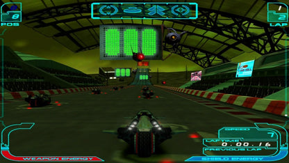 XGRA PS2 Sony PlayStation 2 futuristic racing game extreme G racing anti gravity bikes high speed racing sci fi tracks Acclaim Studios arcade racing combat racing weapons futuristic vehicles retro gaming PlayStation 2 software video game title gameplay