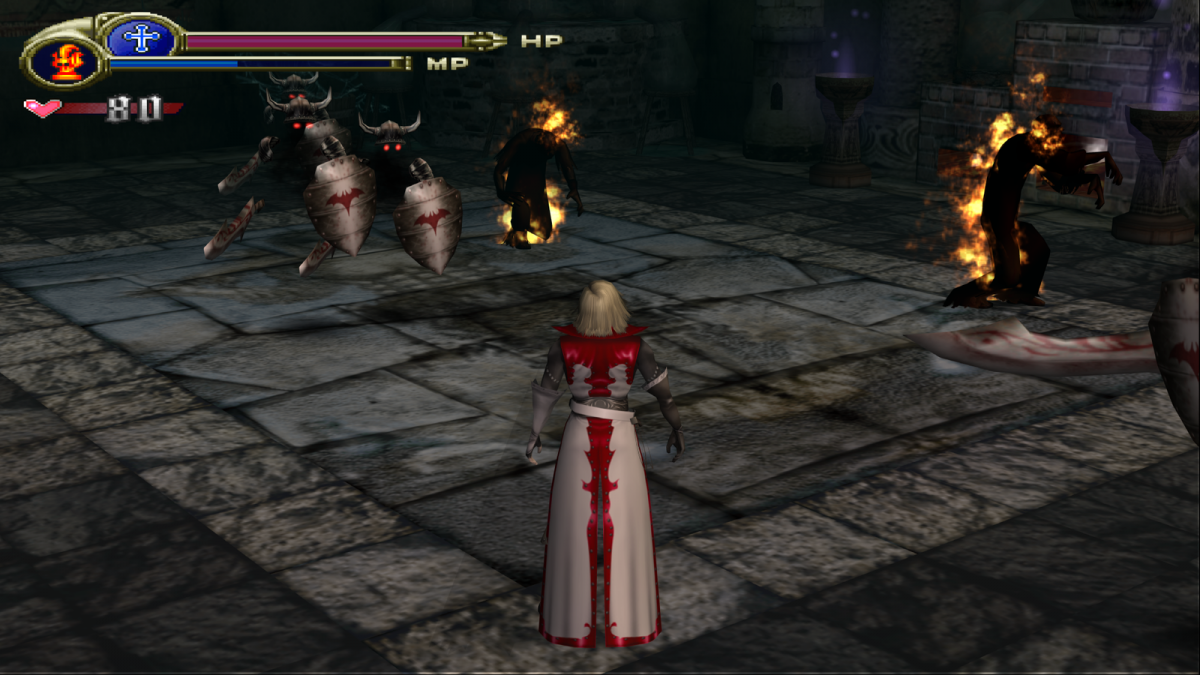 Castlevania: Lament of Innocence for PlayStation 2 with gothic action-adventure and vampire-hunting theme gameplay