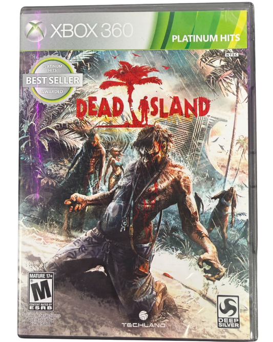 Dead Island Platinum Hits for Xbox 360 open world survival horror action RPG featuring cooperative gameplay zombie combat tropical island setting and immersive first person melee experience cover art