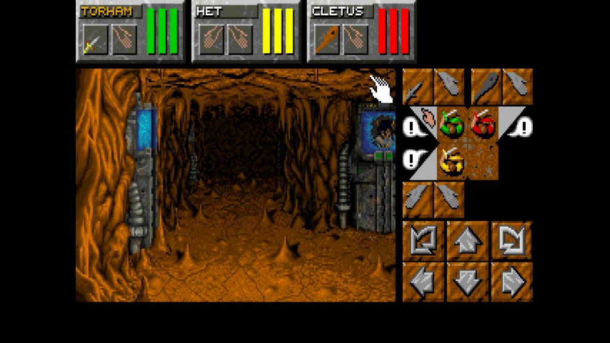 Dungeon Master II The Legend of Skullkeep Sega CD first person dungeon crawler RPG fantasy adventure real time combat puzzle solving exploration magic spells classic computer RPG style retro gaming Sega CD software video game title gameplay
