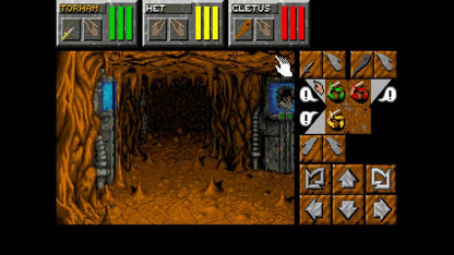 Dungeon Master II The Legend of Skullkeep Sega CD first person dungeon crawler RPG fantasy adventure real time combat puzzle solving exploration magic spells classic computer RPG style retro gaming Sega CD software video game title gameplay