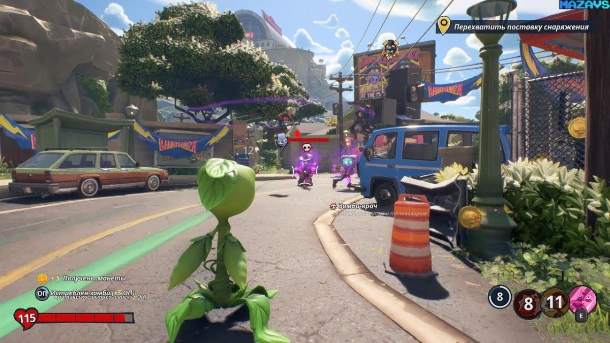Plants vs. Zombies: Battle for Neighborville PS4 third-person shooter video game gameplay