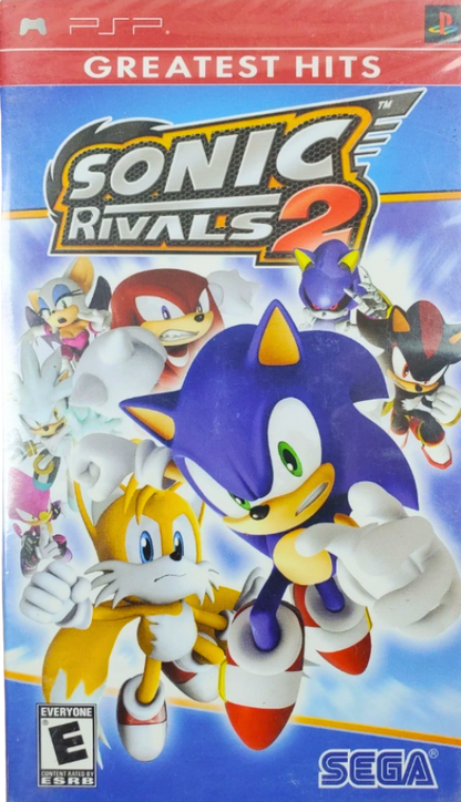 Sonic Rivals 2 [Greatest Hits] PlayStation Portable (PSP) cover art racing platformer game